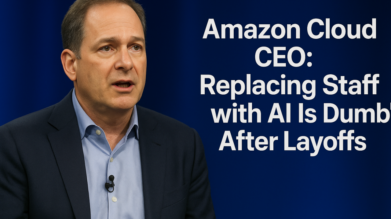 Amazon Cloud CEO: Replacing Staff with AI Is Dumb’ After Layoffs