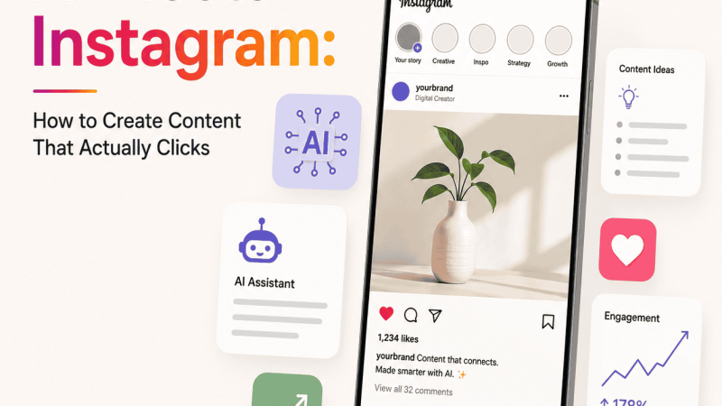 AI Meets Instagram: How to Create Content That Actually Clicks